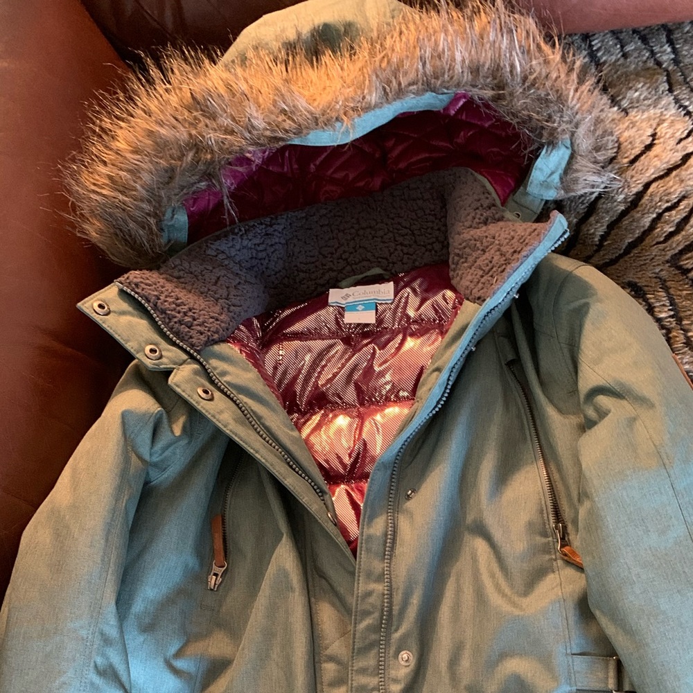 Womens Large Columbia Jacket - Green 🍃